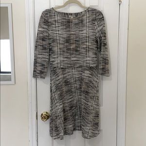 Max Studio: Plaid print knit dress